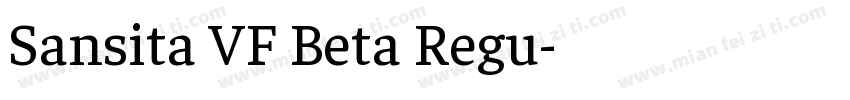 Sansita VF Beta Regu字体转换